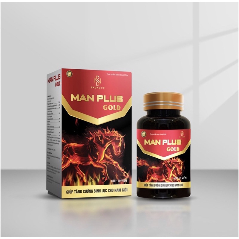 Tăng Cường Sinh Lý Nam ManPlus Gold, Chiết Xuất Thảo Dược - 1 Hộp 50 Viên - Che Tên Sản Phẩm