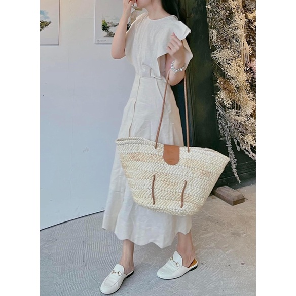 SET ÁO TAY TIÊN BÈO KÈM CHÂN VÁY MIDI ♥️ KÈM ẢNH THẬT