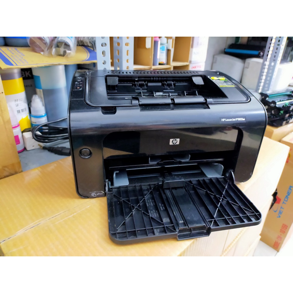 Máy in HP LaserJet Pro P1102w đã qua sử dụng bảo hành 3 tháng - kết nối Wifi