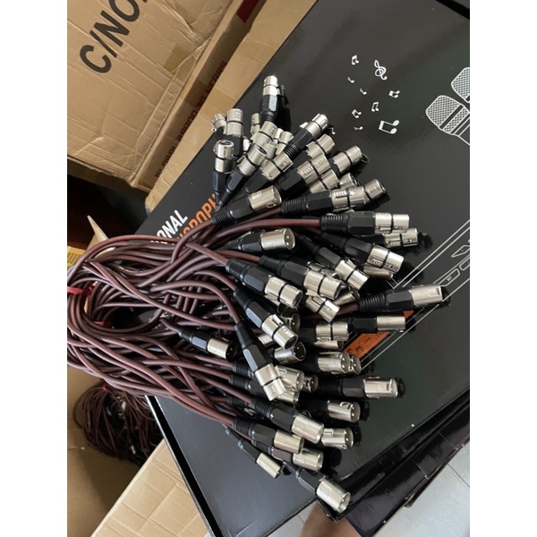 Dây Jack Canon Đực Cái dài 0.8