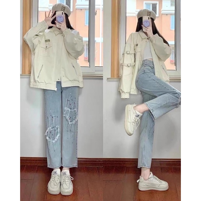 ÁO KHOÁC UNISEX ULZZANG HỌC SINH FORM RỘNG PHONG CÁCH