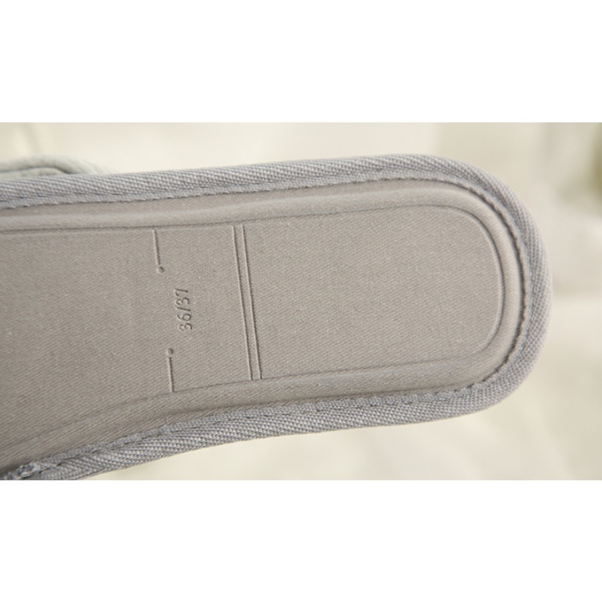 Dép Vải Thoáng Mát Quai Nơ Đi Trong Nhà Dáng Thon Thanh Thoát - D10