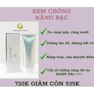 Kem Chống Nắng RC Bạc, Kem Chống Tia UV SPF 50++ Dạng Kem Nâng Tone Nhẹ