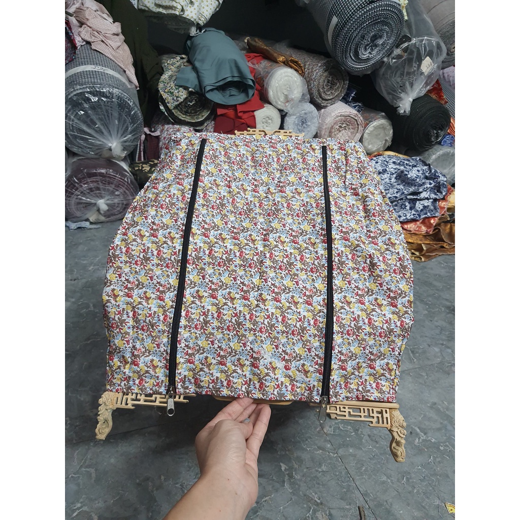 Áo lồng chim chào mào vải hoa cao cấp