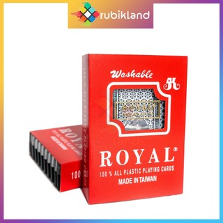 Bài tây royal đài loan loại cao cấp chống nước 100% bài poker nhựa pvc plastic bẻ cong