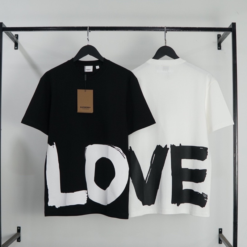 Áo thun BBR in chữ cao cấp Áo thun BBR Love in chữ nam nữ mới nhất