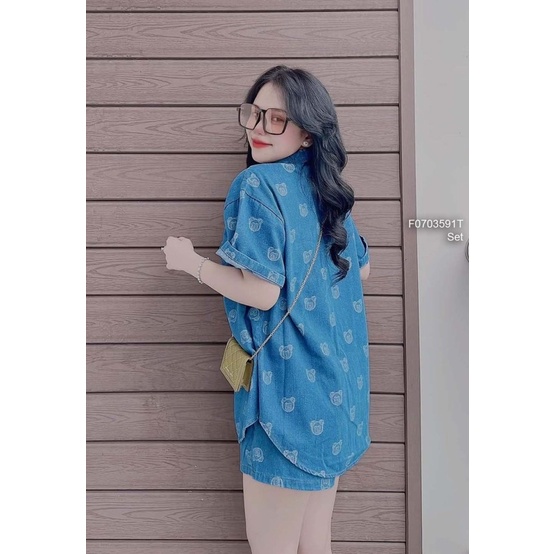 [HÀNG SẴN ] Set jean in hình kèm quần short [ Kèm ảnh thật]