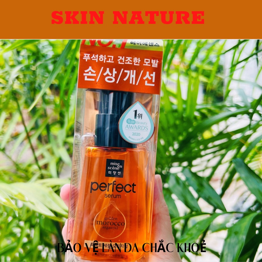 Dưỡng Tóc Mise En Scene Perfect Hair Serum Styling và Golden Morocco