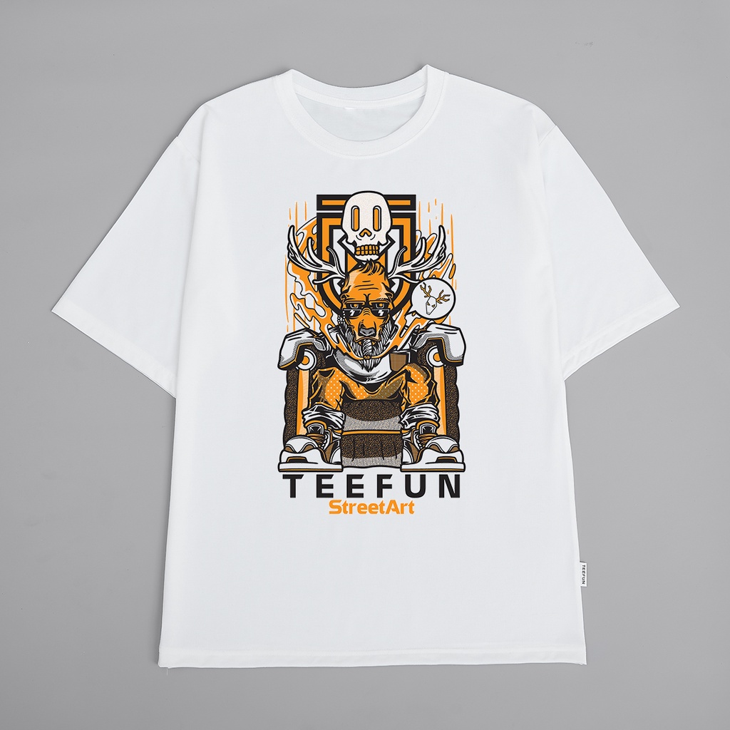 Áo Thun Unisex Devil King TEEFUN (Có size trẻ em, Tay ngắn và Tay lỡ) Cotton 042