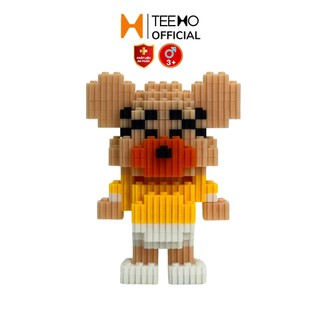 Mô hình gấu bearbrick mini lắp ráp 3d cute robot Teemo LG-68