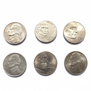 Đồng Xu 5 cent (Nickel) Đô la Mỹ Thật 100%