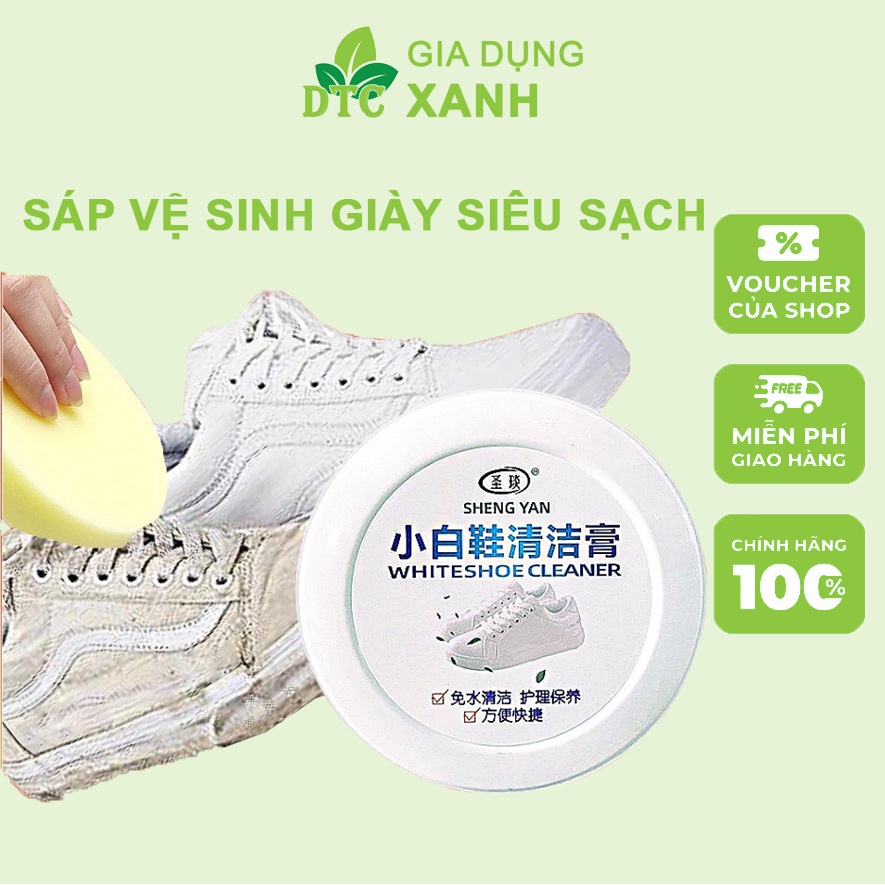 Kem Đánh Giày - Sáp Tẩy Trắng Giày - Sáp Vệ Sinh Giày, Đồ Da Đa Năng 260g, Sáp Lau Giày Dép, Túi Xách siêu sạch