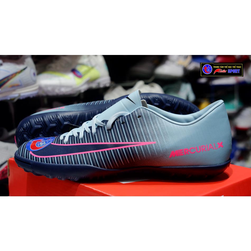 GIÀY đá bóng Mercurical Victory VI TF - XANH RIN KHÓI