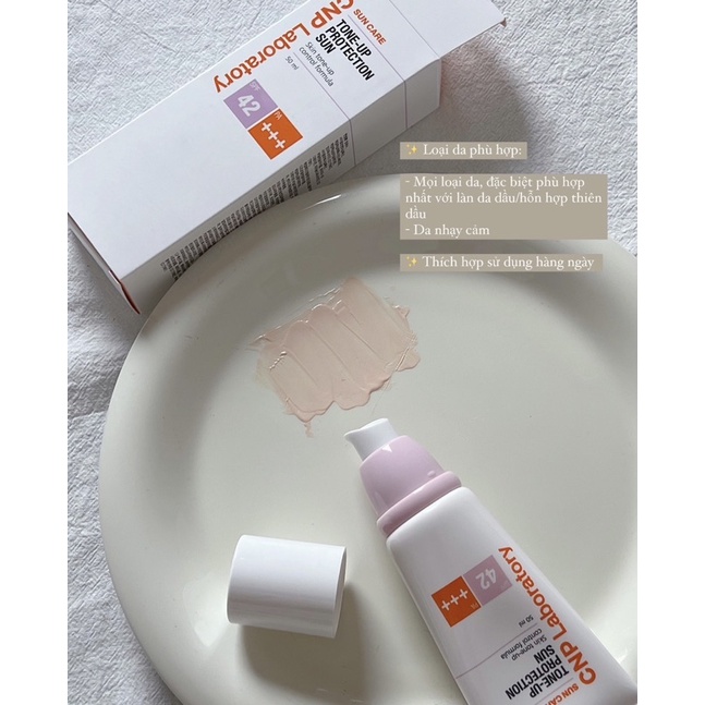 Kem chống nắng CNP TONE UP PROTECTION SUN SPF 42 PA +++