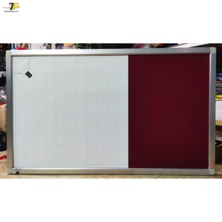Bảng combo Ghim - viết bút lông có hít nam châm Khung nhôm 60 x 100cm