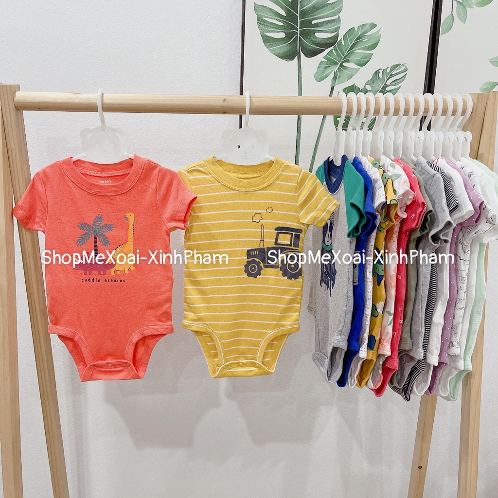 [SIZE 6-9M (7-8,5kg) LINK 3] BODYSUIT CARTER, BODYCHIP CỘC TAY MIX HÃNG CHO BÉ