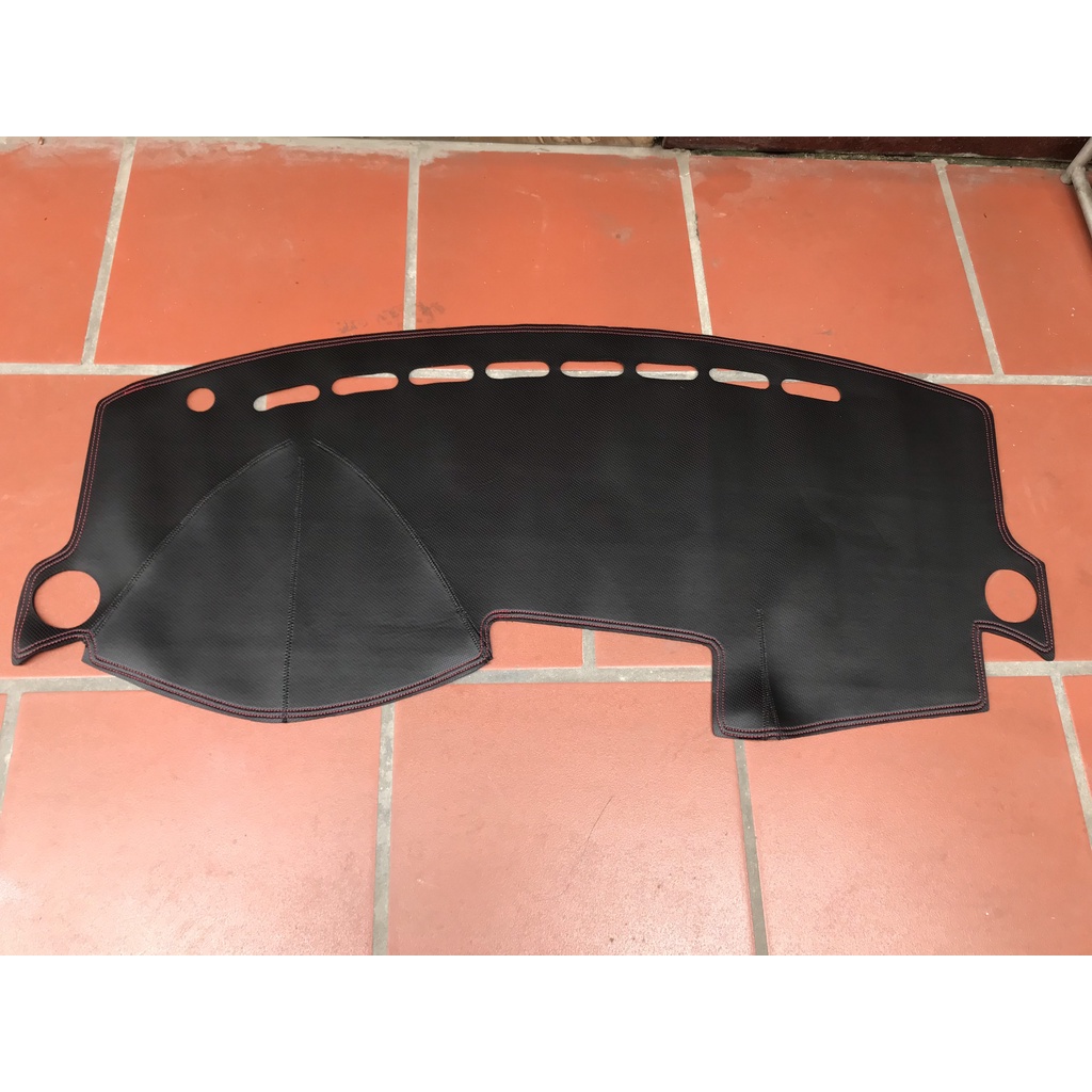 Thảm taplo da vân carbon cao cấp KIA Morning 2008-2011