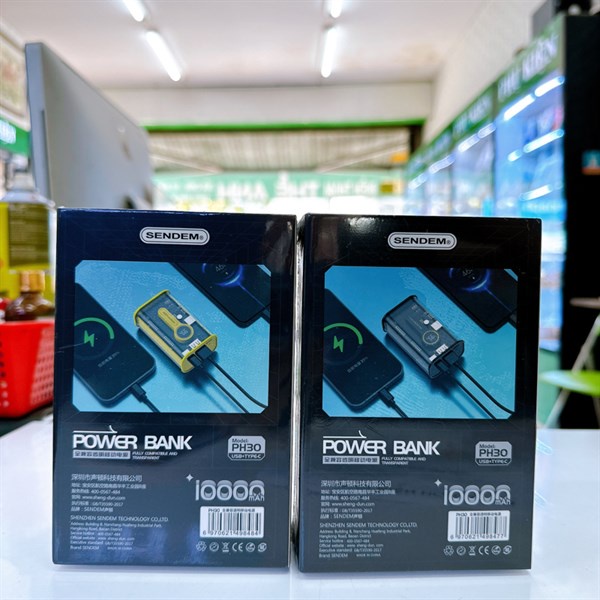 Sạc dự phòng Sendem PH30 10.000mAh ( PD20w ) hàng như hình.