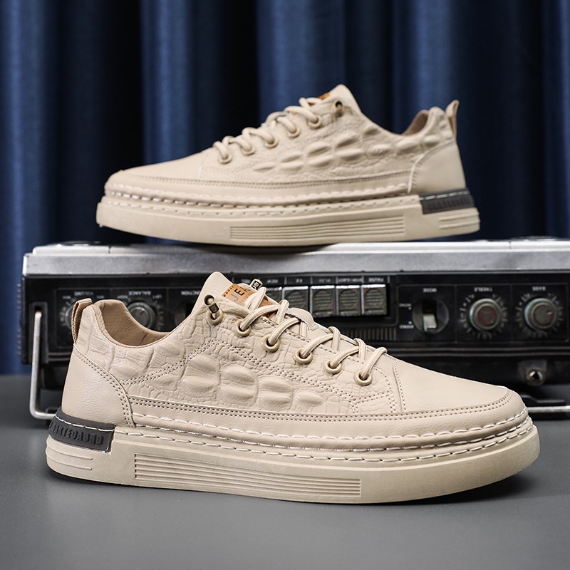 Giày Sneaker nam, Giày nam vân cá sấu phong cách Hàn Quốc thời trang nam