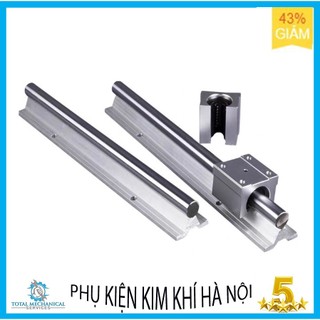 Combo thanh ray trượt tròn 30cm kèm con trượt phi 20