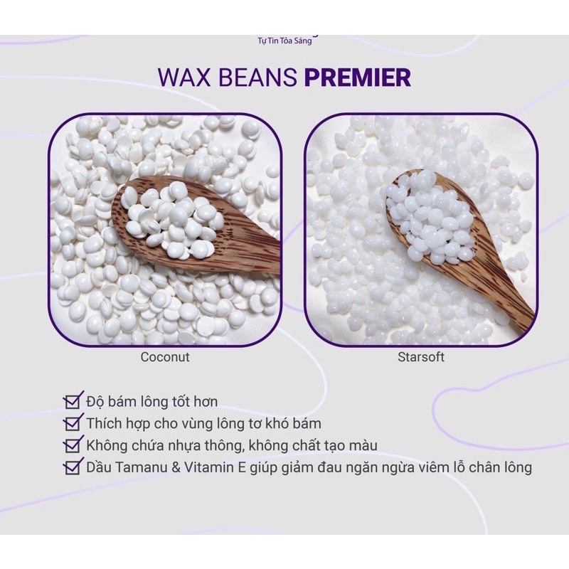 Sáp wax lông wax bean cao cấp SIÊU BÁM LÔNG, wax dẻo, thơm  đi sạch cả râu nam ngắn, cứng