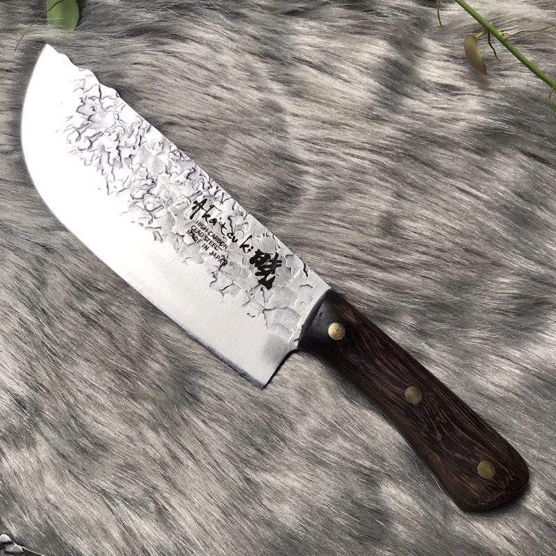 Dao vân thái hiệu Akatenki dài 30cm, dày 3li, cán gỗ, hàng chất lượng