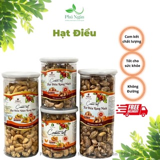 Hạt điều, hạt điều vỏ lụa rang muối hộp 250gr