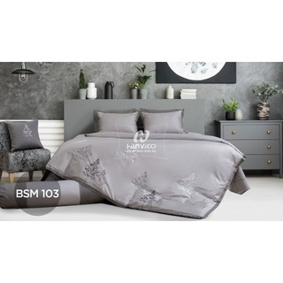 Bộ ga phủ thêu hanvico blue sky bsm103