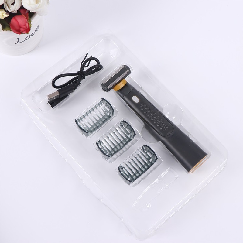Máy Cạo Râu Lông Tóc Đa Năng Kiêm Tông Đơ Cầm Tay Sạc USB Có Cữ Tặng Kèm Bảo Hành 6 Tháng