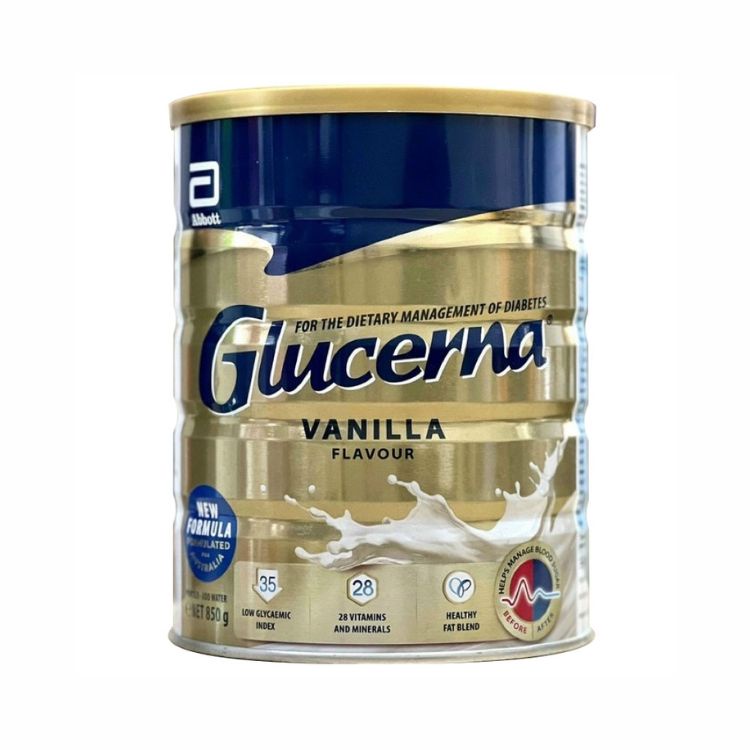 Hộp Sữa Bột Glucerna Úc Classic Vanilla Flavour 850g - Úc