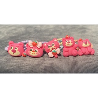 Set 5 dây cột tóc Gấu Dâu trendy siêu cute