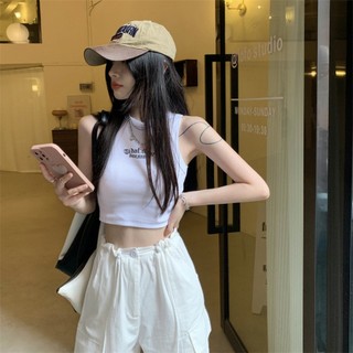 Áo croptop ba lỗ, áo sát nách mùa hè ôm sát kiểu mới kiểu dáng năng động trẻ trung