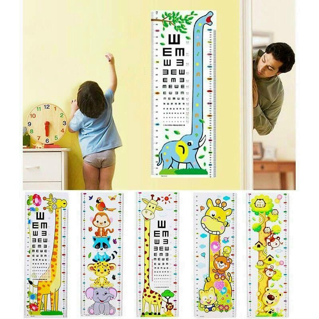 Decal dán tường đo chiều cao cho bé