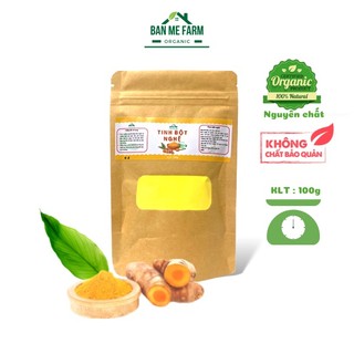 Tinh bột nghệ nguyên chất TBN 100G, Tinh bột nghệ sản phẩm Ban Mê Đaklak