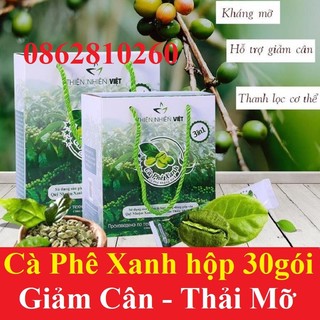 cà phê xanh thiên nhiên việt (set 10 gói)