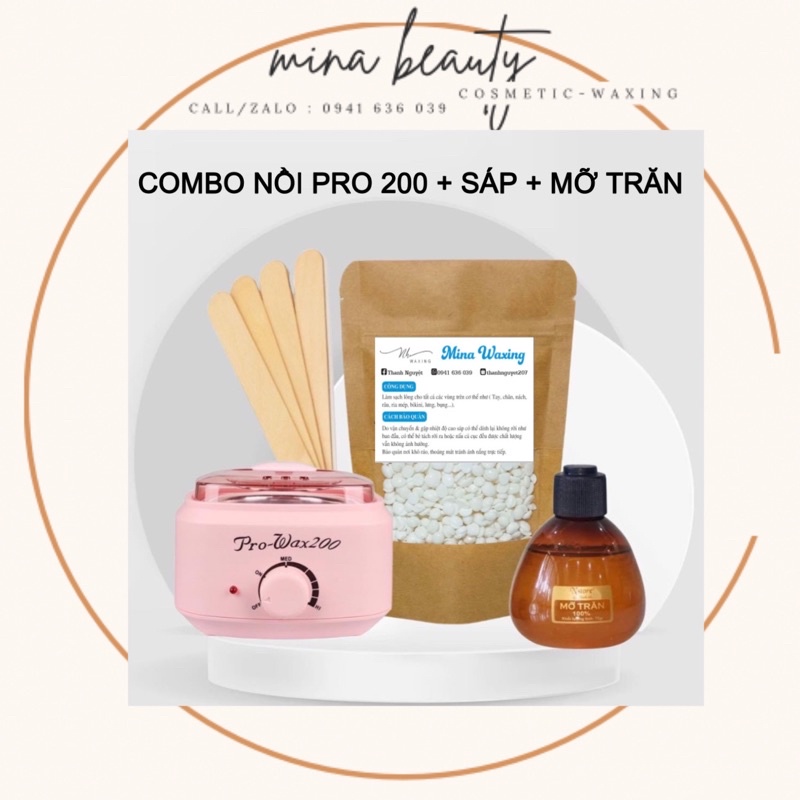 Combo 100Gr Sáp Premier + Nồi Pro 200 + Mỡ Trăn [ Tặng kèm quà ]