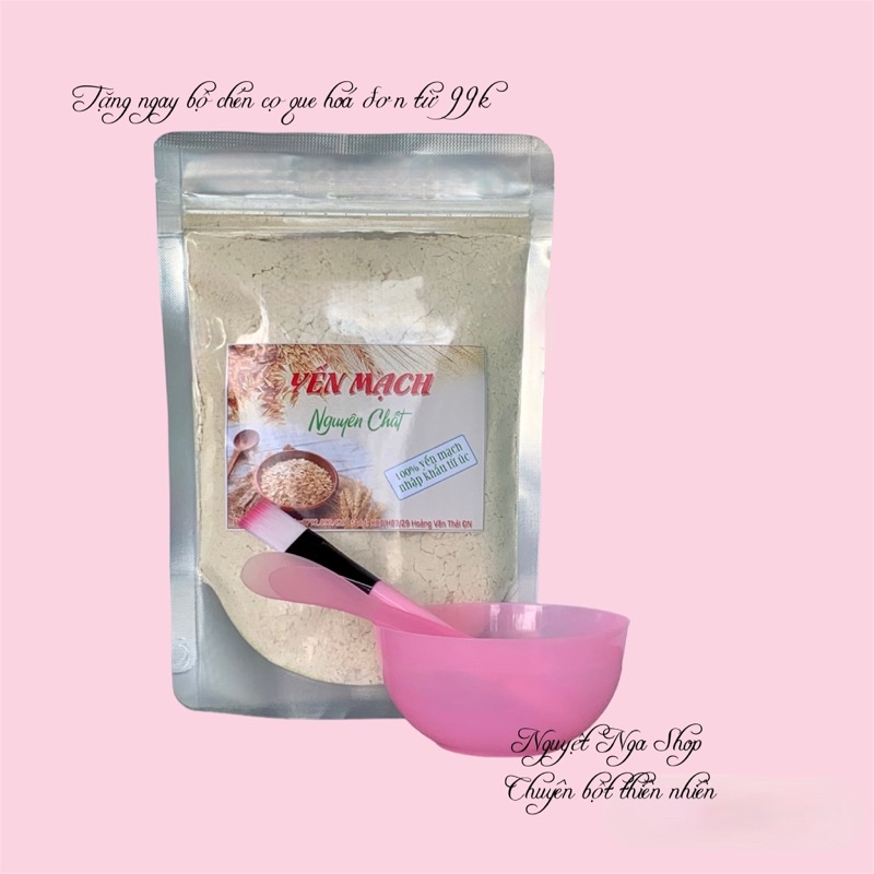 1kg Bột yến mạch tắm trắng đắp nạ Nguyệt Nga Shop