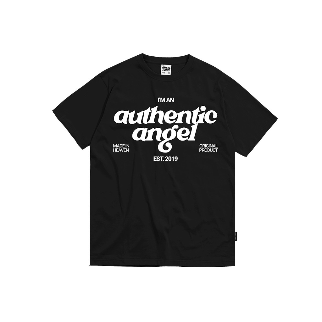 Áo Thun Angel-Land Authentic Angel White - Black T-shirt - AAT