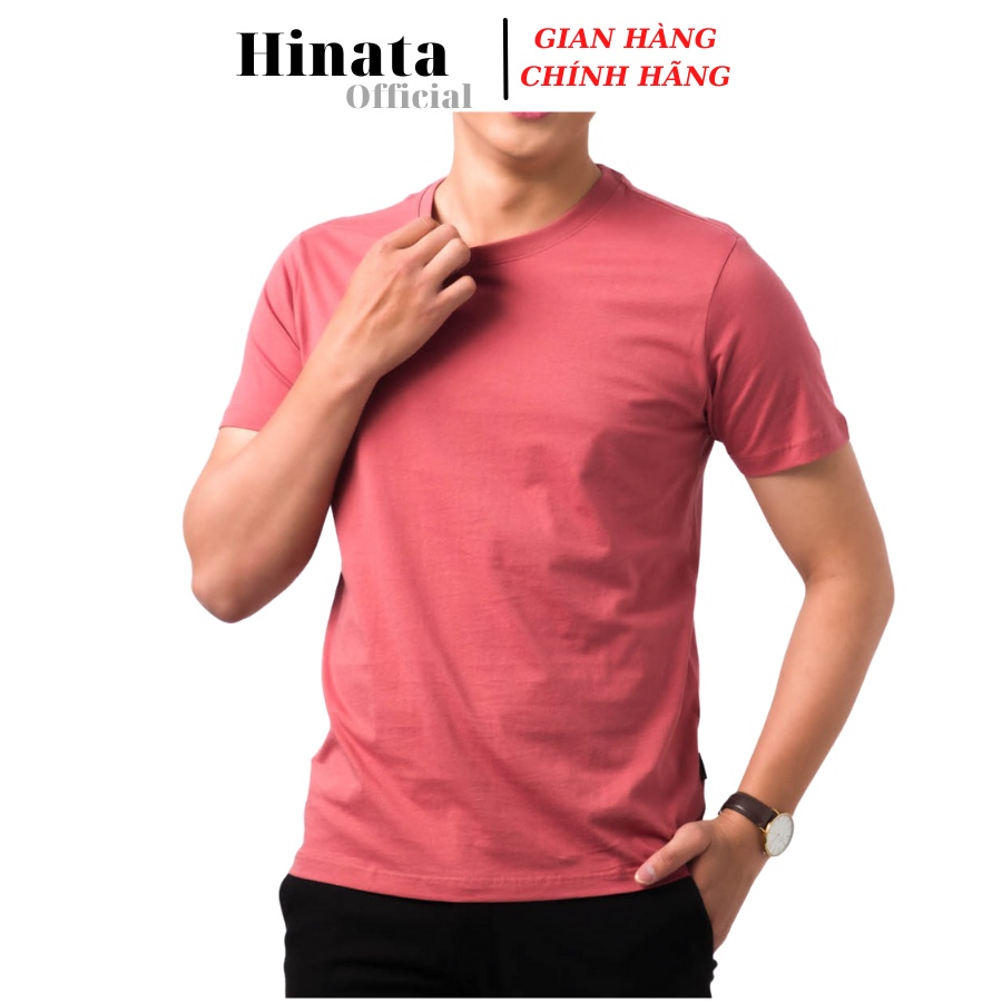 Áo Thun Nam Trơn Cổ Tròn, Áo Phông Nam Basic 100 Cotton Cao Cấp Hàng Hiệu Đẹp Thoáng Mát Tay Ngắn Màu Đỏ Ngói