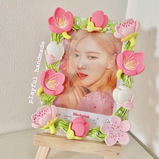 Toploader Hoa Đào | Toploader kem keo trang trí sẵn | Thẻ đựng hình | Toploader decor Playful.handmade