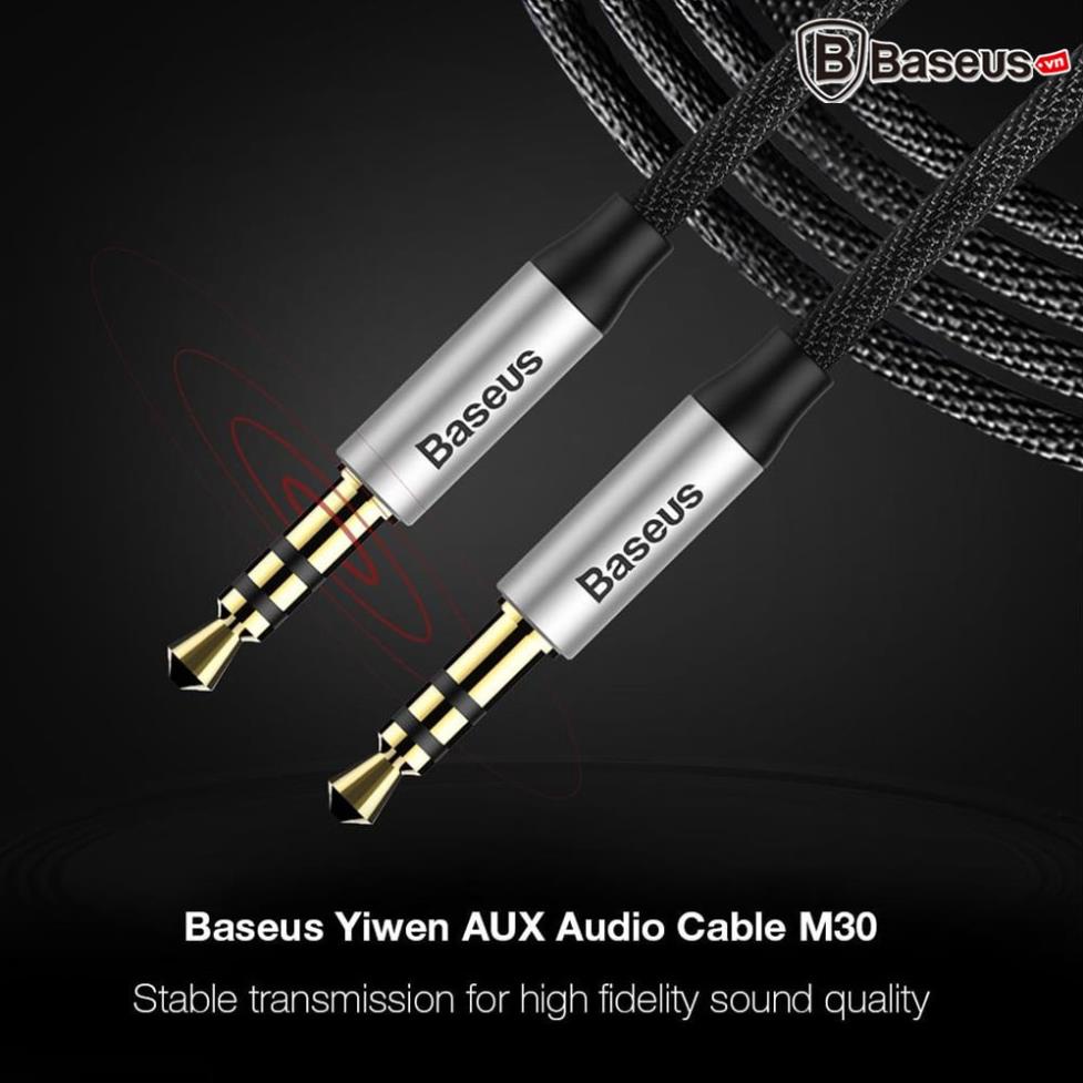 Dây cáp âm thanh chất lượng cao AUX Audio 3.5 Baseus M30