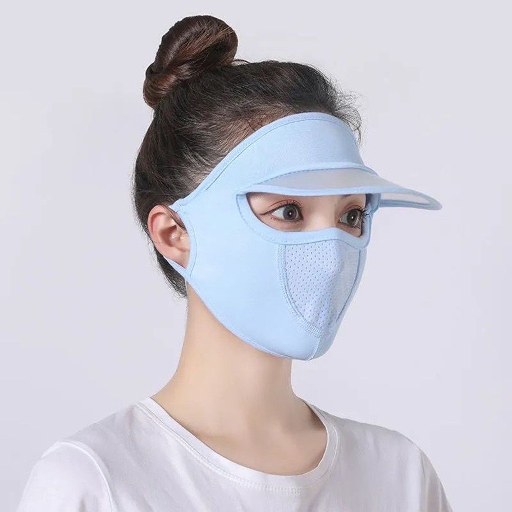 khẩu trang ninja có lưỡi trai che kín vùng mặt chống nắng toàn vùng mặt chất liệu mềm mại mát mẻ