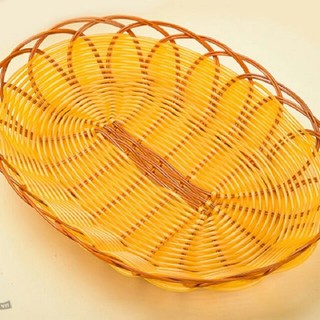 Rổ nhựa mây đựng đồ đa năng oval cao cấp