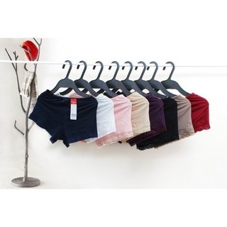 Quần Mặc Váy Cotton Lụa Trơn Phối Ren 788 | Mềm Mại, Không Lộ Vết