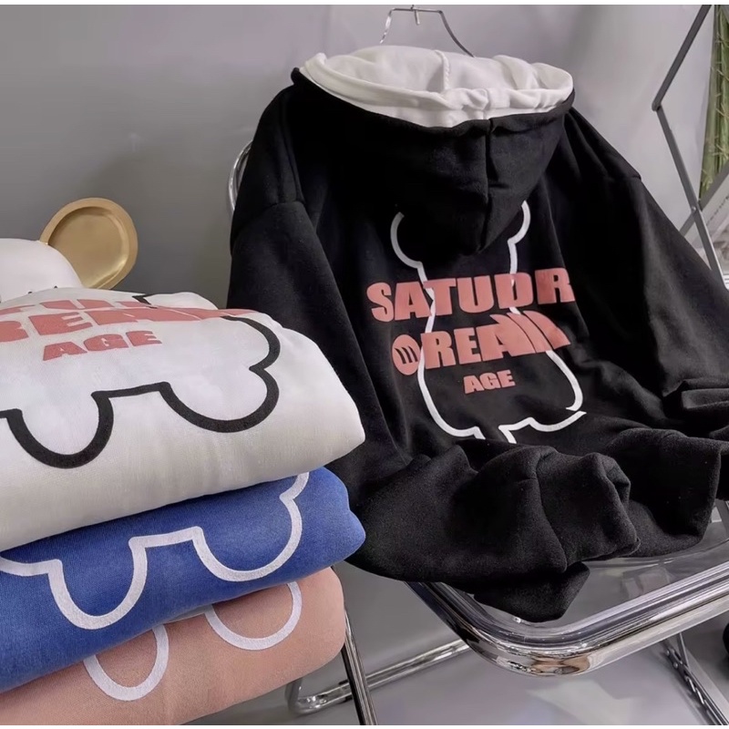 ÁO KHOÁC HOODIE ZIP FORM RỘNG ULZZANG HỌC SINH