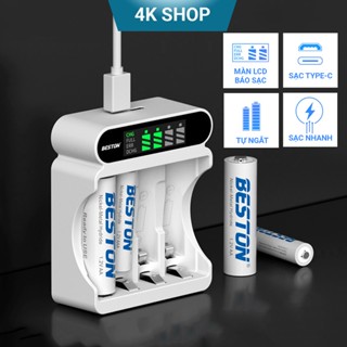  Pin 2A 3A Sạc Beston tự ngắt và báo đầy dung lượng lớn bộ sạc thông minh dùng cho nhiều thiết bị 