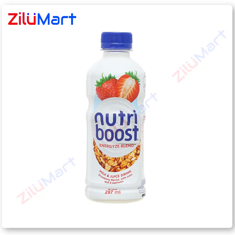 Sữa trái cây Nutriboost hương dâu (thùng 24 chai) loại 297ml