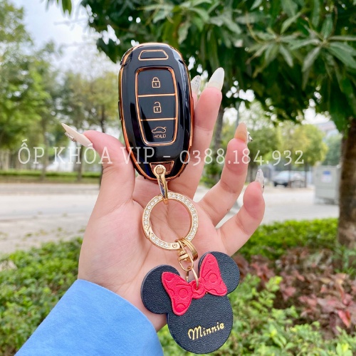 Ốp TPU dẻo xe HYUNDAI các dòng xe ACCENT mẫu 3 nút TM:  2018-2020, HYUNDAI KONA, SANTAFE 2019-2020...Bọc khóa xe ô tô