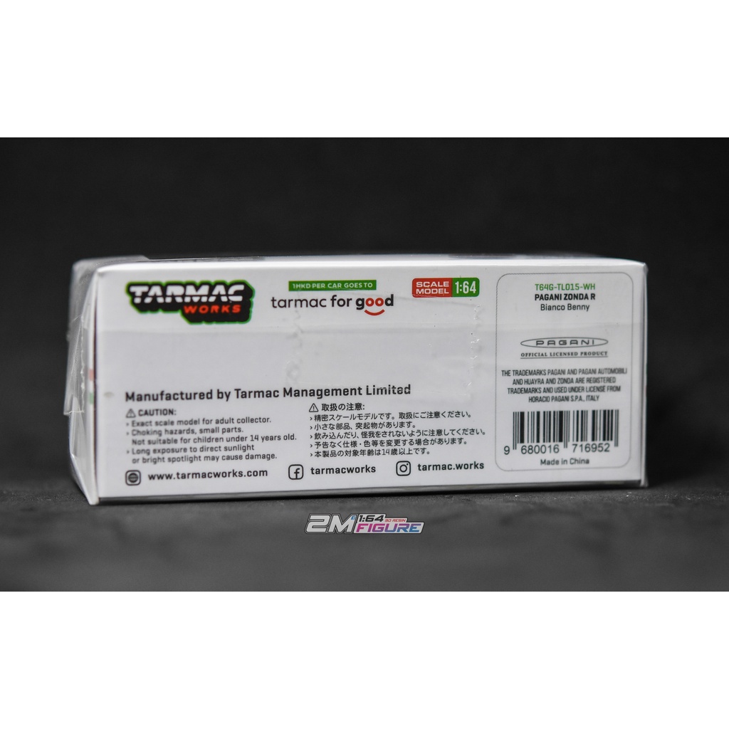 MÔ HÌNH XE 1/64 Pagani Zonda R - Bianco Benny