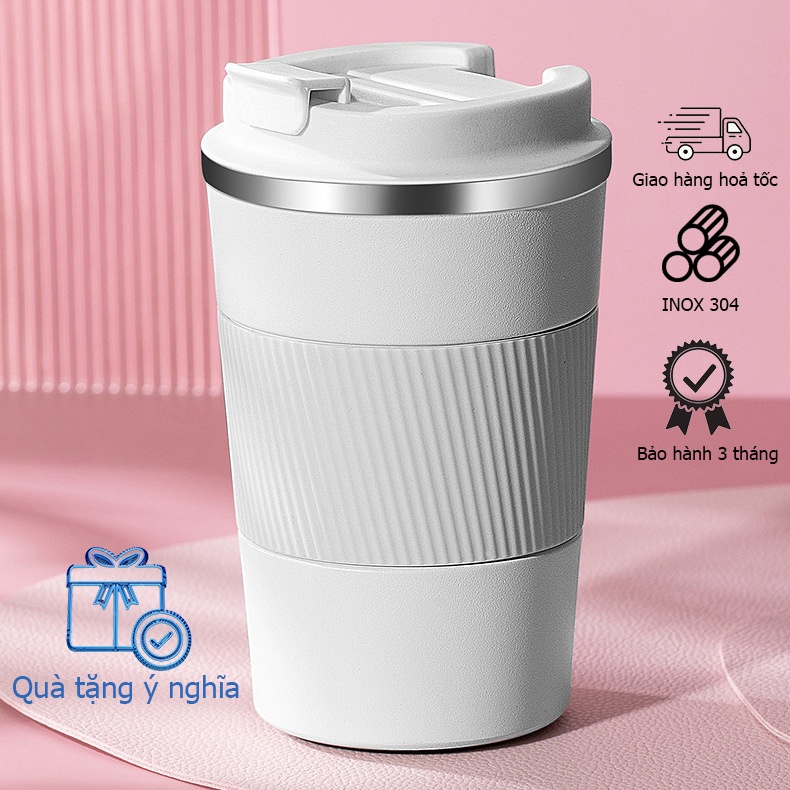 Bình Giữ Nhiệt Coffee 510ml Tách cà phê thép không gỉ hai lớ 304 Cốc giữ nhiệt chống rò rỉ XR KFB01 | BigBuy360 - bigbuy360.vn